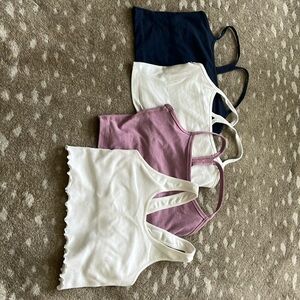 Beyond Yoga Set of Cropped Yoga Tops